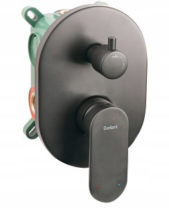 Zestaw prysznicowy podtynkowy z deszczownicą TINGUIRIRICA Czarny 6