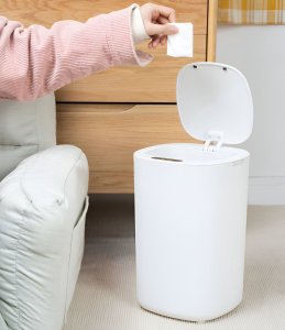 Kosz na śmieci Mozos bezdotykowy 12L biały (FH-1-WH) 4