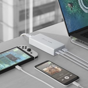 j5create JUP37185W-EN ładowarka do urządzeń przenośnych Uniwersalne Biały Prąd przemienny Szybkie ładowanie Wewnętrzna 4