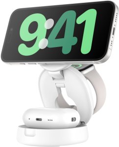 Ładowarka Belkin Ładowarka magnetyczna 3w1, składana, Qi2 15W, zasilacz 36W, biała 2