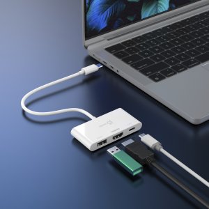j5create JCA399-N huby i koncentratory USB 3.2 Gen 2 (3.1 Gen 2) Type-C 5000 Mbit/s Biały 3