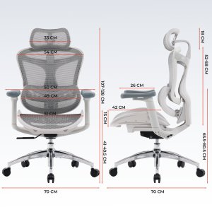 Fotel biurowy Sihoo DORO C300L Mesh White 7