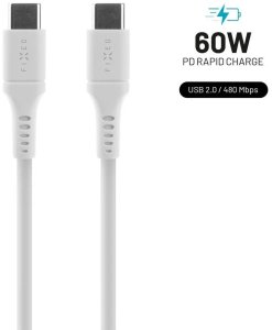 Kabel USB Fixed USB-C - USB-C 0.5 m Biały (FIXDLS-CC05-WH) 7