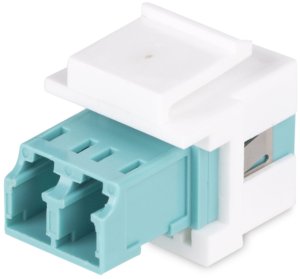 StarTech.com LC to LC Coupler, LC Fiber Coupler, LC/UPC Keystone Jack, Fiber Optic LC Keystone Coupler for Patch Panel - LC to LC Duplex (DMFKSLCLCCOUPLER) - Netzwerkkoppler - LC Single-Mode / LC Multi-Mode (W) zu LC Single-Mode / LC Multi-Mode (W) - 2