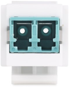 StarTech.com LC to LC Coupler, LC Fiber Coupler, LC/UPC Keystone Jack, Fiber Optic LC Keystone Coupler for Patch Panel - LC to LC Duplex (DMFKSLCLCCOUPLER) - Netzwerkkoppler - LC Single-Mode / LC Multi-Mode (W) zu LC Single-Mode / LC Multi-Mode (W) - 3