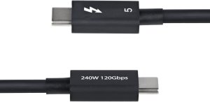 Kabel USB StarTech Thunderbolt - USB-C 0.5 m Czarny (TBLT5MM50CM240W) 2