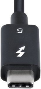Kabel USB StarTech Thunderbolt - USB-C 0.5 m Czarny (TBLT5MM50CM240W) 3