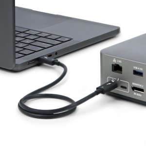 Kabel USB StarTech Thunderbolt - USB-C 0.5 m Czarny (TBLT5MM50CM240W) 5