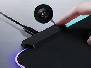 Podkładka gamingowa podświetlana rgb xl 80x30 pod myszkę klawiaturę usb 5