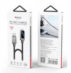 Kabel USB Pan i Pani Gadżet USB-C - Lightning 1.2 m Czarny (CA180) 2