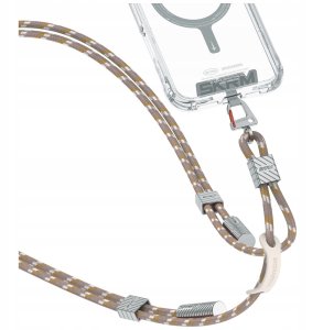 Uniwersalna smycz do telefonu kabel 2w1 Skinarma Dyno Ve USB-C/USB-C beżowy 2