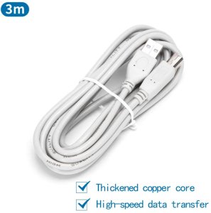 Kabel do drukarki USB 2.0 AM-BM 3 m szary 2