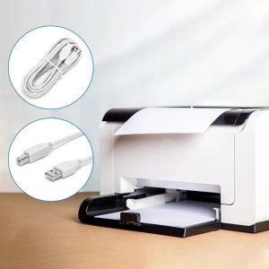 Kabel do drukarki USB 2.0 AM-BM 3 m szary 4