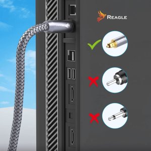 Kabel Reagle Toslink - Toslink 2m szary 10