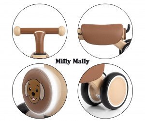 Rowerek biegowy Milly Mally Pojazd York Beige 11