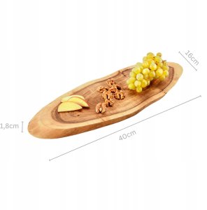 Deska do krojenia Kesper Deska do krojenia z uchwytem, nieregularny kształt, 40 x 16 cm 3