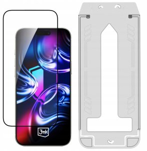Szkło hartowane 3MK HardGlass Max z aplikatorem do Apple iPhone 16 Pro/17 2