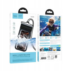 Wodoodporne etui na telefon Hoco IP68 240 x 120 x 15 mm HX53 czarne 7