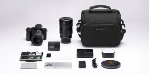 Kabura Torba Fotograficzna Foto Sling Na Aparat Dslr Dron Kamerę Gimbal K&f / Kf13.179v1 / Ciemny Granatowy 5