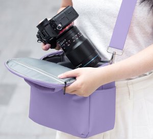 Kabura Torba Fotograficzna Foto Sling Na Aparat Dslr Dron Kamerę Gimbal K&f / Kf13.179v7 / Fioletowy 3