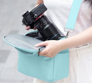 Kabura Torba Fotograficzna Foto Sling Na Aparat Dslr Dron Kamerę Gimbal K&f / Kf13.179v5 / Niebieski 3