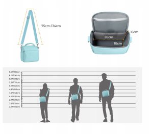 Kabura Torba Fotograficzna Foto Sling Na Aparat Dslr Dron Kamerę Gimbal K&f / Kf13.179v5 / Niebieski 9