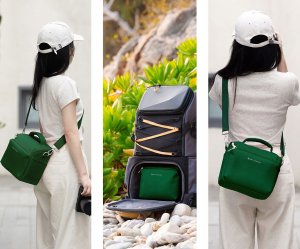 Kabura Torba Fotograficzna Foto Sling Na Aparat Dslr Dron Kamerę Gimbal K&f / Kf13.179v8 / Zielony 8