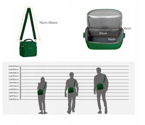 Kabura Torba Fotograficzna Foto Sling Na Aparat Dslr Dron Kamerę Gimbal K&f / Kf13.179v8 / Zielony 9