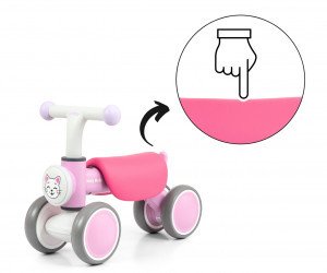 Rowerek biegowy Milly Mally Pojazd York Pink 10