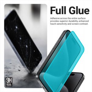 Crong 3D Armour Glass - Szkło hartowane iPhone 17 Pro + ramka instalacyjna 5