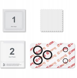 Crong Lens Shield - Szkło na aparat i obiektyw iPhone 17 Pro 2