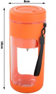 Blender kielichowy Verk Do smoothie przenośny USB bezprzewodowy rozdrabniacz do lodu smycz 8