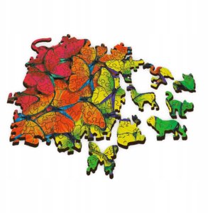 Trefl Puzzle drewniane 500+1 Tęczowe motyle TREFL 3