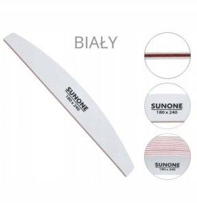 SUNONE_Pilnik biały łódka 180/240 10szt 5
