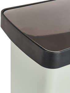 Kosz na śmieci z pedałem dwukomorowy 60 L ECOSORT Metal Jasnozielony 9