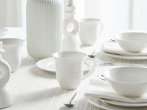 Zastawa stołowa 16-częściowa ELDERBERRY Porcelana Biały 4
