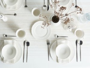 Zastawa stołowa 16-częściowa ELDERBERRY Porcelana Biały 5