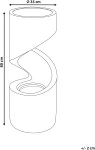 Fontanna ogrodowa z LED beżowa WINX 3