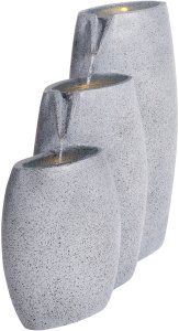 Fontanna ogrodowa z LED szara ARKLE 5