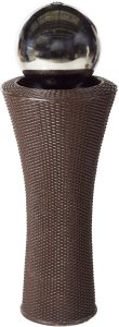 Fontanna ogrodowa z LED brązowa ZENYATTA 4
