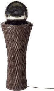 Fontanna ogrodowa z LED brązowa ZENYATTA 5