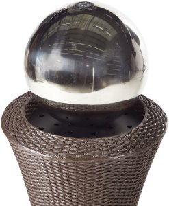 Fontanna ogrodowa z LED brązowa ZENYATTA 7