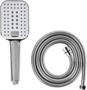 Słuchawka prysznicowa z wężem TINGO Srebrny 4