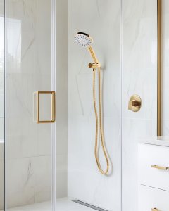 Słuchawka prysznicowa z wężem UCHIZA Złoty 2