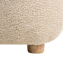 Toaletka dziecięca z taboretem Fotel dziecięcy Jednorożec LULEA Boucle Jasnobeżowy 9