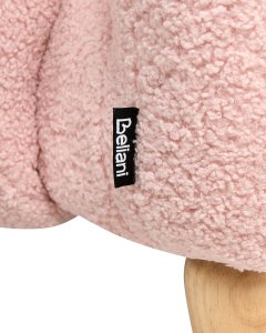 Toaletka dziecięca z taboretem Fotel dziecięcy Królik KANNA Boucle Pastelowy róż 7