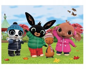 Puzzle baby 24 Królik Bing jesienną porą 2