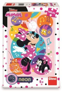 Puzzle XL świecące w ciemności Myszka Minnie 100el 2
