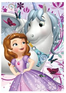 Puzzle z diamencikami Księżniczki Zosia 200el 3