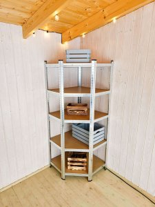 Kampinė sandėliavimo lentyna, 180x70x70x40cm, 175kg 2